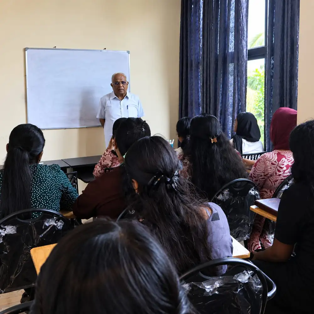 Hospital administration batch at Treneywann, Vyttila during M. Ramachandran's telemedicine session